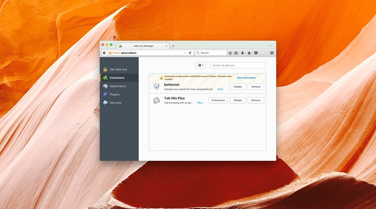 delete firefox plugins on mac